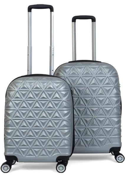 Piramit Desen Abs Seyahat Valizi, Canyon Serisi, Kabin Boy&orta Boy