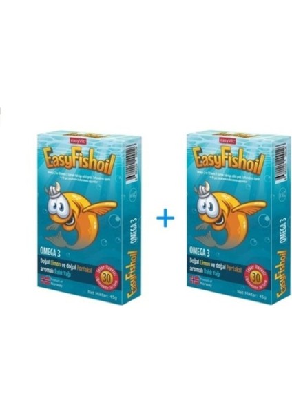 Easyfishoil Omega 3 Çiğnenebilir 30 Jel Tablet - 2 Adet