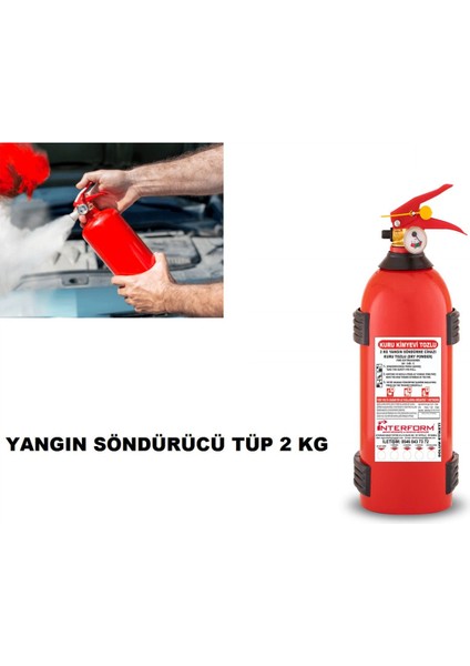 2 kg Abc Kuru Kimyevi Tozlu Yangın Tüpü fırsatları