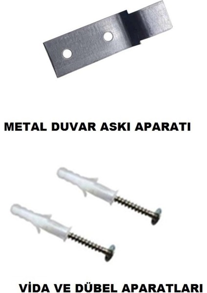 10'lu metal yangın tüpü askı aparatı seti, vida ve dübel ile, Türkiye menşei fiyatları