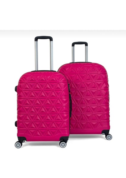 Piramit Desen Abs Seyahat Valizi, Canyon Serisi, Orta Boy&büyük Boy