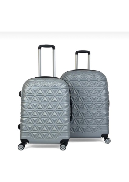 Piramit Desen Abs Seyahat Valizi, Canyon Serisi, Orta Boy&büyük Boy