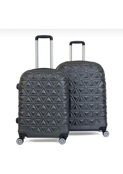 Piramit Desen Abs Seyahat Valizi, Canyon Serisi, Orta Boy&büyük Boy
