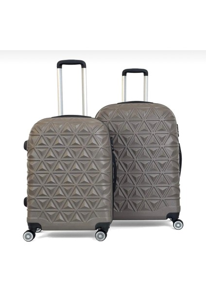 Piramit Desen Abs Seyahat Valizi, Canyon Serisi, Orta Boy&büyük Boy