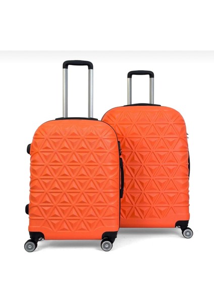 Piramit Desen Abs Seyahat Valizi, Canyon Serisi, Orta Boy&büyük Boy
