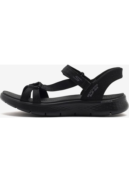 Go Walk Flex Sandal - Illuminate Kadın Siyah Sandalet 141481 Bbk