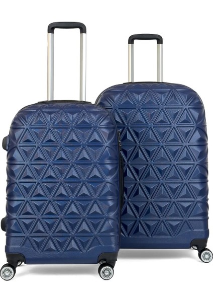 Piramit Desen Abs Seyahat Valizi, Canyon Serisi, Orta Boy&büyük Boy