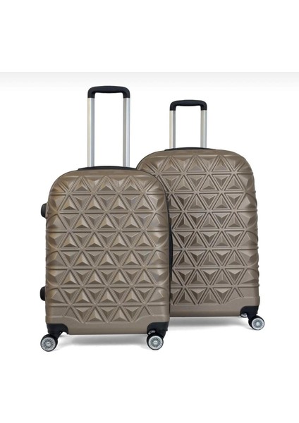 Piramit Desen Abs Seyahat Valizi, Canyon Serisi, Orta Boy&büyük Boy