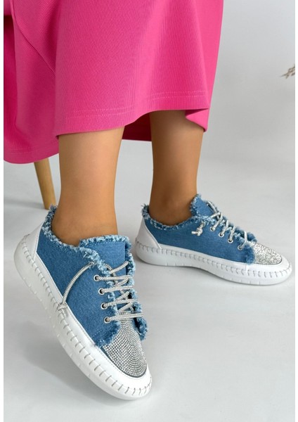 Enber Mavi Kot Bağcıklı Spor Ayakkabı fiyatları