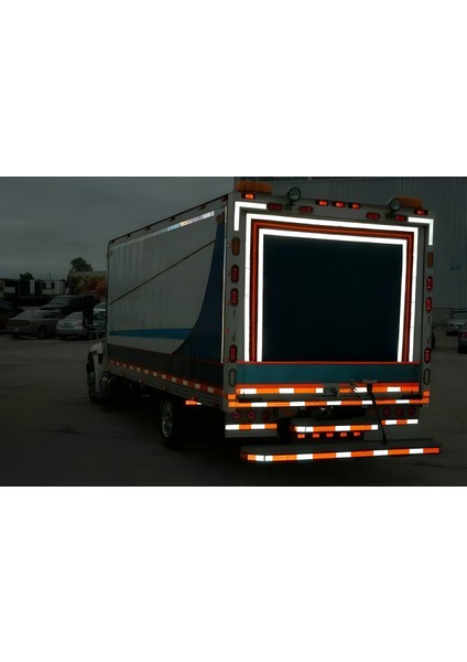 Reflektörlü Bant Sarı Reflektif Fosforlu Şerit Bant 7.5 cm 1 Metre Ikaz Bandı