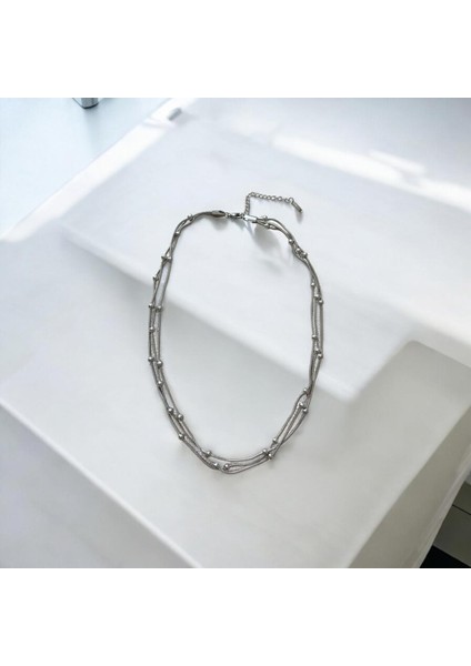 Dorika Silver Üçlü Kolye fırsatları