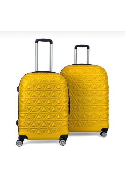 Piramit Desen Abs Seyahat Valizi, Canyon Serisi, Orta Boy&büyük Boy
