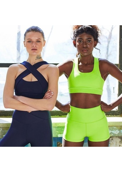 Lacivert Dekolte Tasarım Sporcu Sütyeni modelleri