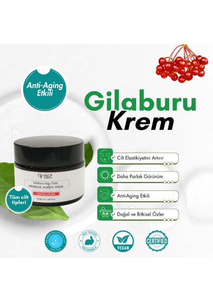 Gilaburu Yağı Özlü Ve Anti-Aging Etkili Krem
