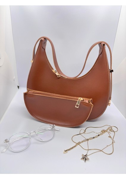 Fermuarlı Kadın Omuz Çantası