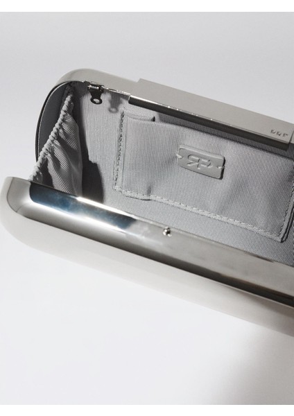 Metalik Party Clutch Çanta