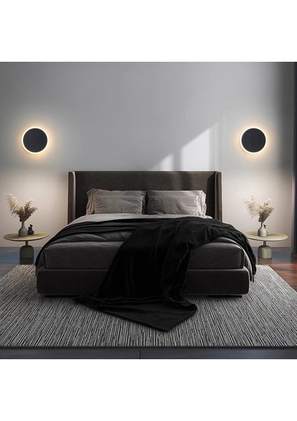 Dekoratif LED Işık Dokunmatik Renk Geçişli Duvar Aydınlatma 6W 14 cm Luna Hero LED Aplik Üç Renk Işı