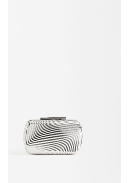 Metalik Party Clutch Çanta