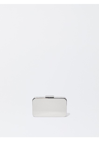 Metalik Party Clutch Çanta