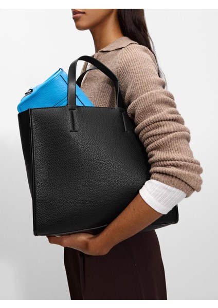 Fermuarlı Shopper Bag