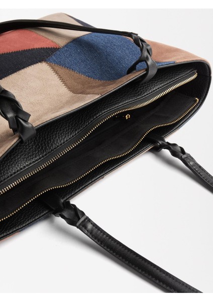 Patchwork Shopper Çanta