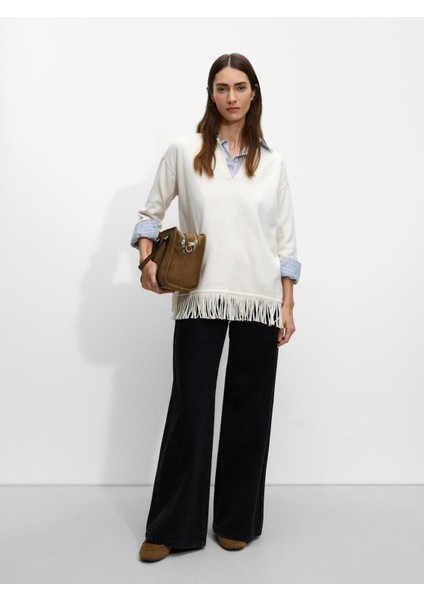 Püsküllü Örme Panço fiyatları