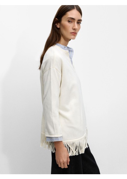 Püsküllü Örme Panço modelleri