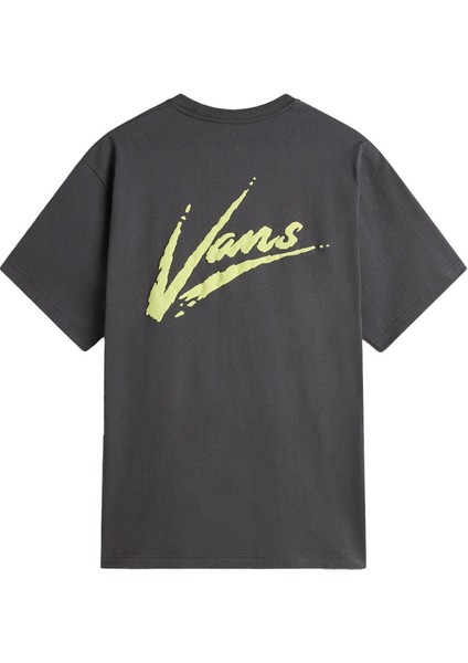 Brush Script Loose Tişört Asphalt/shadow Lime fiyatları