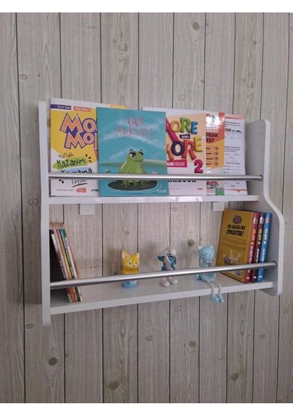 Nilgün Serisi 2 Raflı Montessori Kitaplık