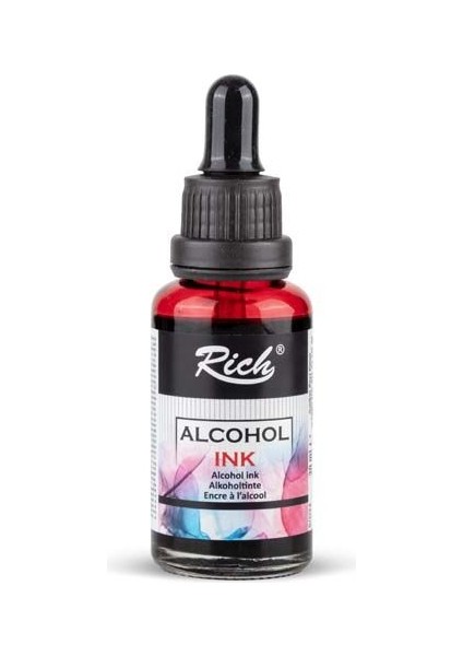 Alcohol Ink Alkol Bazlı Mürekkep 30 Ml. Kırmızı