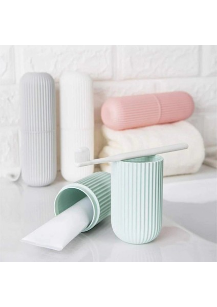 Seyahat Tipi Plastik Diş Fırçası Gözlük Kalem Fırça Erzak Saklama Kabı Düzenleme Kalemlik GO50605360570 fırsatları