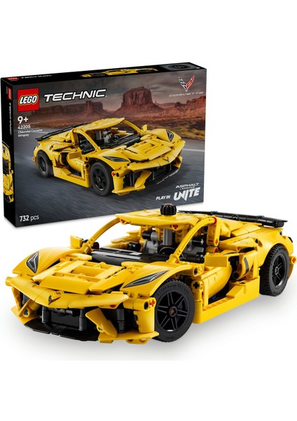 ® Technic Chevrolet Corvette Stingray 42205 - 9+ Araba Içeren Oyuncak Yapım Seti (732 Parça)