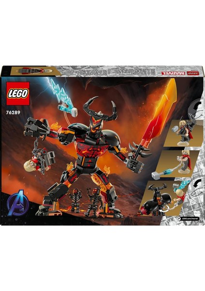 ® Marvel Thor, Surtur Yapım Figürüne Karşı 76289 – 8 Yaş ve Üzeri Yapım Seti (245 Parça)