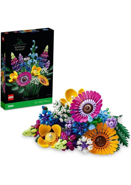 Omx Icons Kır Çiçekleri Buketi 10313 - Yetişkinler Için Koleksiyonluk Yapım Seti (939 Parça)