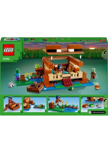 ® Minecraft® Kurbağa Evi 21256 - 8 Yaş ve Üzeri Için Yapım Seti (400 Parça) modelleri