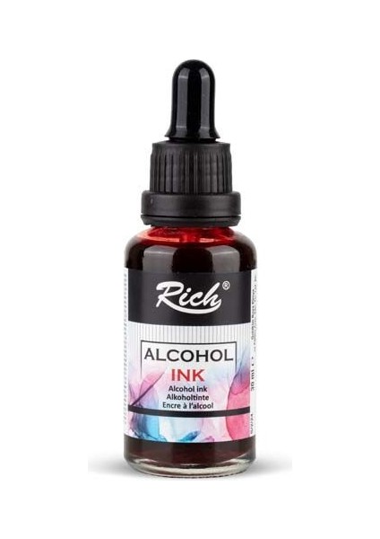 Alcohol Ink Alkol Bazlı Mürekkep 30 Ml. Bordo