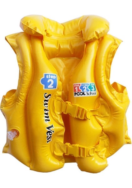 Yakalı Sarı Yelek 50X47CM /