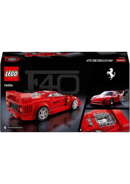 Speed Champions Ferrari F40 Süper Araba 76934 – 9 Yaş ve Üzeri Çocuklar Için Inşa Edi fırsatları