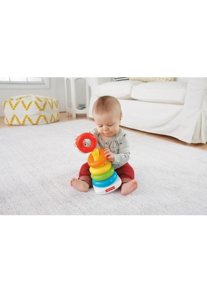 Bebek Gelişim Oyuncağı Renkli Halkalar Motor Becerilerini Destekleyen Eğitici Tasarım
