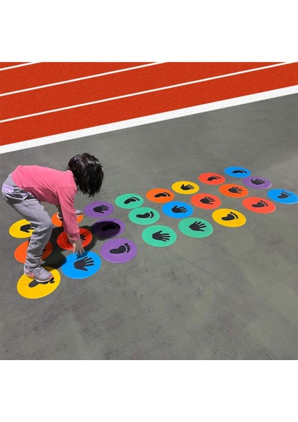 Twister 24' Lü Basamak Ayaklar Eller Duyusal Çok Renkli Keçe Denge Eğitici Fiziksel Oyuncak modelleri