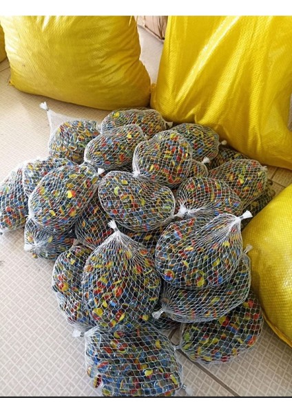 Rengarenk 100 Adet Orta Boy 1 Paket Karışık Bilye