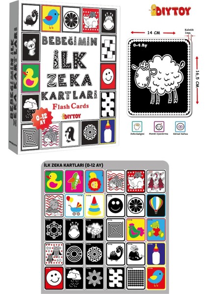 Bebeğimin Ilk Zeka Kartları 0-12 Ay+ Erken Eğitim Zeka Kartları 0-6 Ay fırsatları