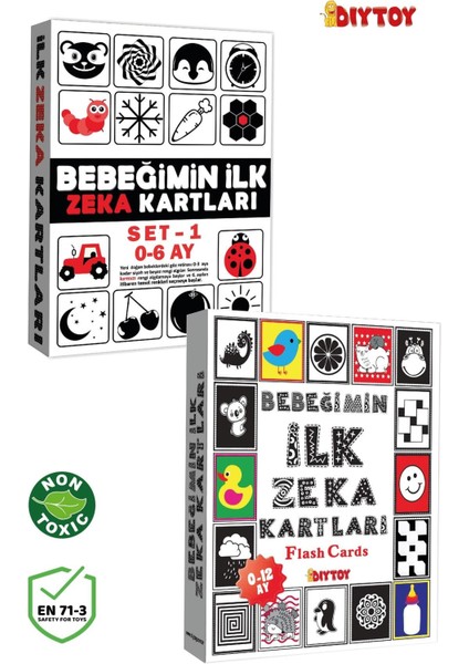 Bebeğimin Ilk Zeka Kartları 0-12 Ay+ Erken Eğitim Zeka Kartları 0-6 Ay indirimleri