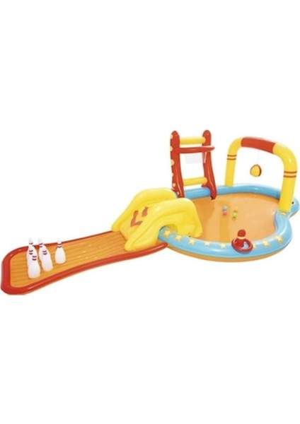 Havuz Aquapark Kaydıraklı Bowling Oyuncaklı 435X213X117 cm - 53068 fırsatları