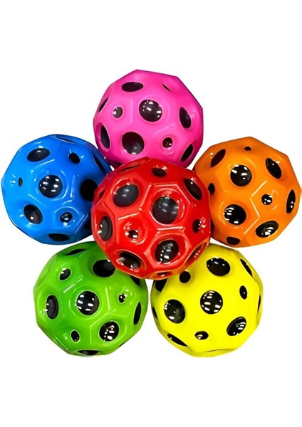 Yükseğe Zıplayan Moon Ball 1 Adet Uzay Topu Sektirme Eğlence Oyuncak 7.5 cm