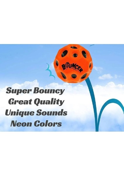 Yükseğe Zıplayan Moon Ball 1 Adet Uzay Topu Sektirme Eğlence Oyuncak 7.5 cm