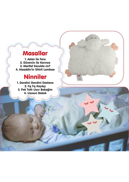 Türkçe Masal Anlatan Ninni Söyleyen Yastık Kuzucuk Eğitici Oyun 6+ Yaş modelleri