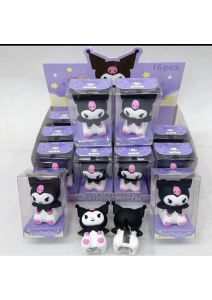 My Melody Kuromi 2 Li Silgi Kalemtıraş Seti Anime modelleri