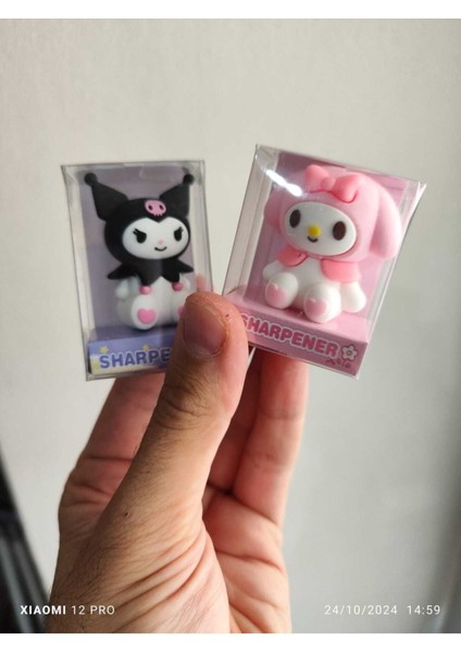 My Melody Kuromi 2 Li Silgi Kalemtıraş Seti Anime fırsatları