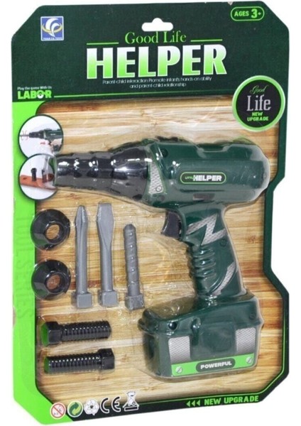 Kartela Pilli Matkap Erkek Çocuk Tamir Oyun Seti